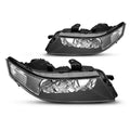 NTXGlow Black Housing Reflector Headlights (2004-2008 Acura TSX)