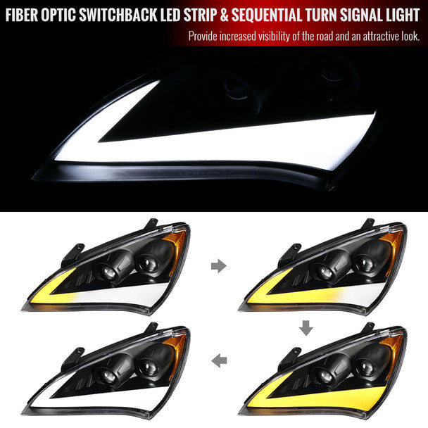 NTXGLOW RGB headlights (2009 - 2010 hyundai genesis coupe bk1)