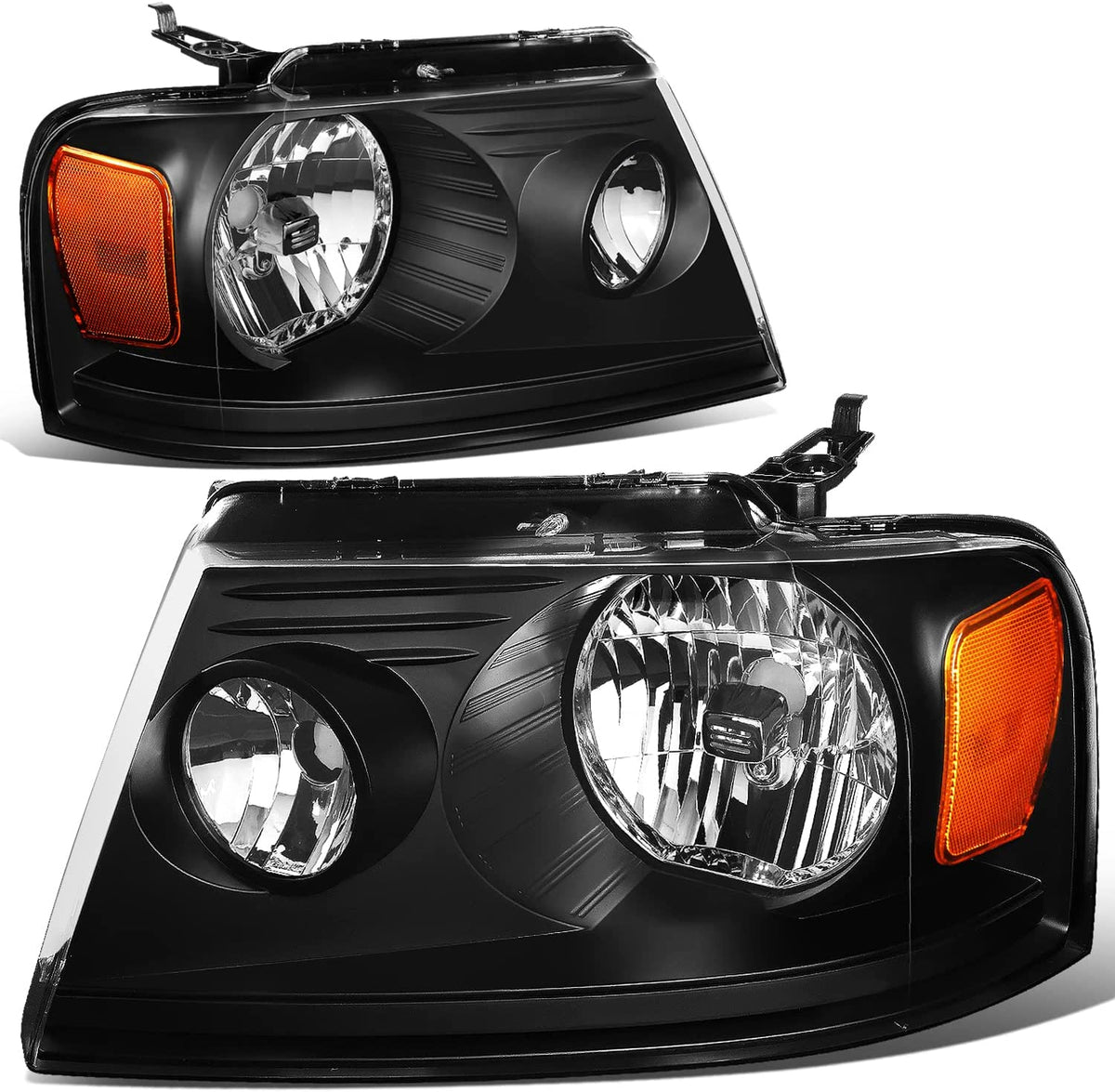 Dna Motoring Hlohf1504cham Headlight Assembly Driver And Passenger Side