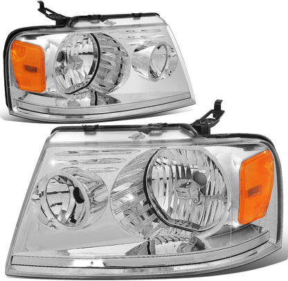 Dna Motoring Hlohf1504cham Headlight Assembly Driver And Passenger Side