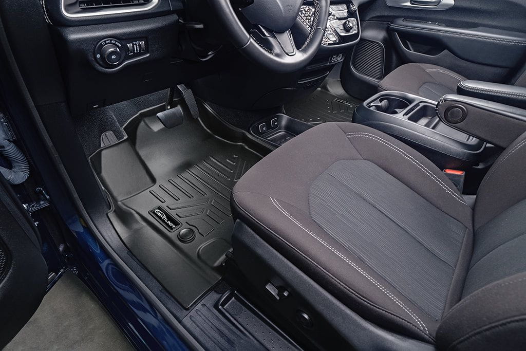 SMARTLINER Custom Fit Floor Liners For 2017-2020 Chrysler Pacifica with 2nd Row Bench Seats (8 Passenger Model)