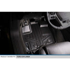 SMARTLINER Custom Fit Floor Liners For 2017-2019 Ford Explorer without 2nd Row Center Console
