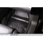 SMARTLINER Custom Fit Floor Liners For 2017-2019 Ford Explorer without 2nd Row Center Console