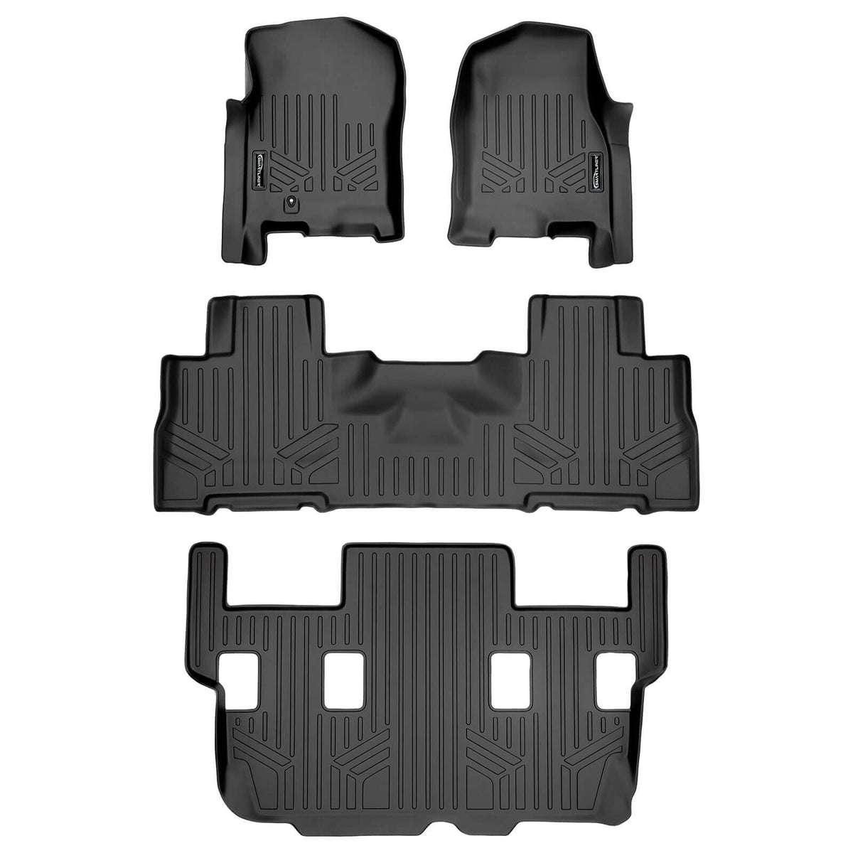SMARTLINER Custom Fit Floor Liners For 2007 - 2017 Ford Expedition/Lincoln Navigator with 2nd Row Bucket Seats (No EL or L Models)