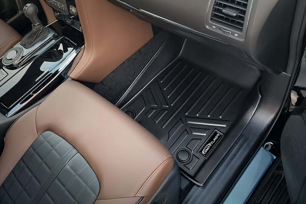 SMARTLINER Custom Fit Floor Liners For 2019-2024 Infiniti QX80/ 2019-2024 Nissan Armada With Bucket Seats & Center Console Only