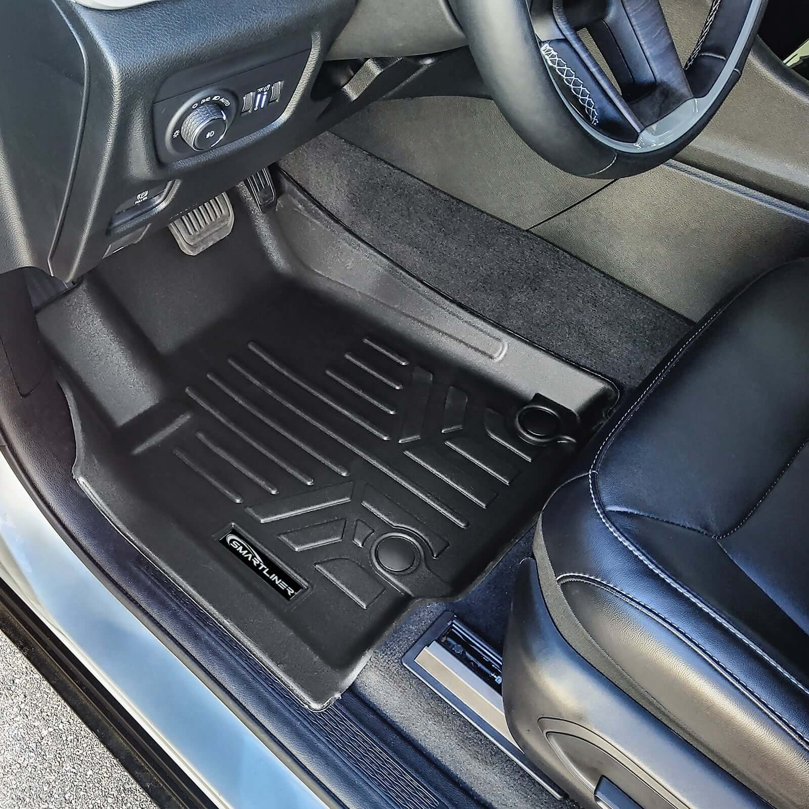 SMARTLINER Floor Liners for 2021-2026 Jeep Grand Cherokee L (2nd Row Bucket) with in between Coverage (No subwoofer)