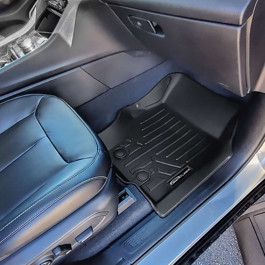 SMARTLINER Floor Liners for 2021-2026 Jeep Grand Cherokee L (2nd Row Bucket) with in between Coverage (No subwoofer)
