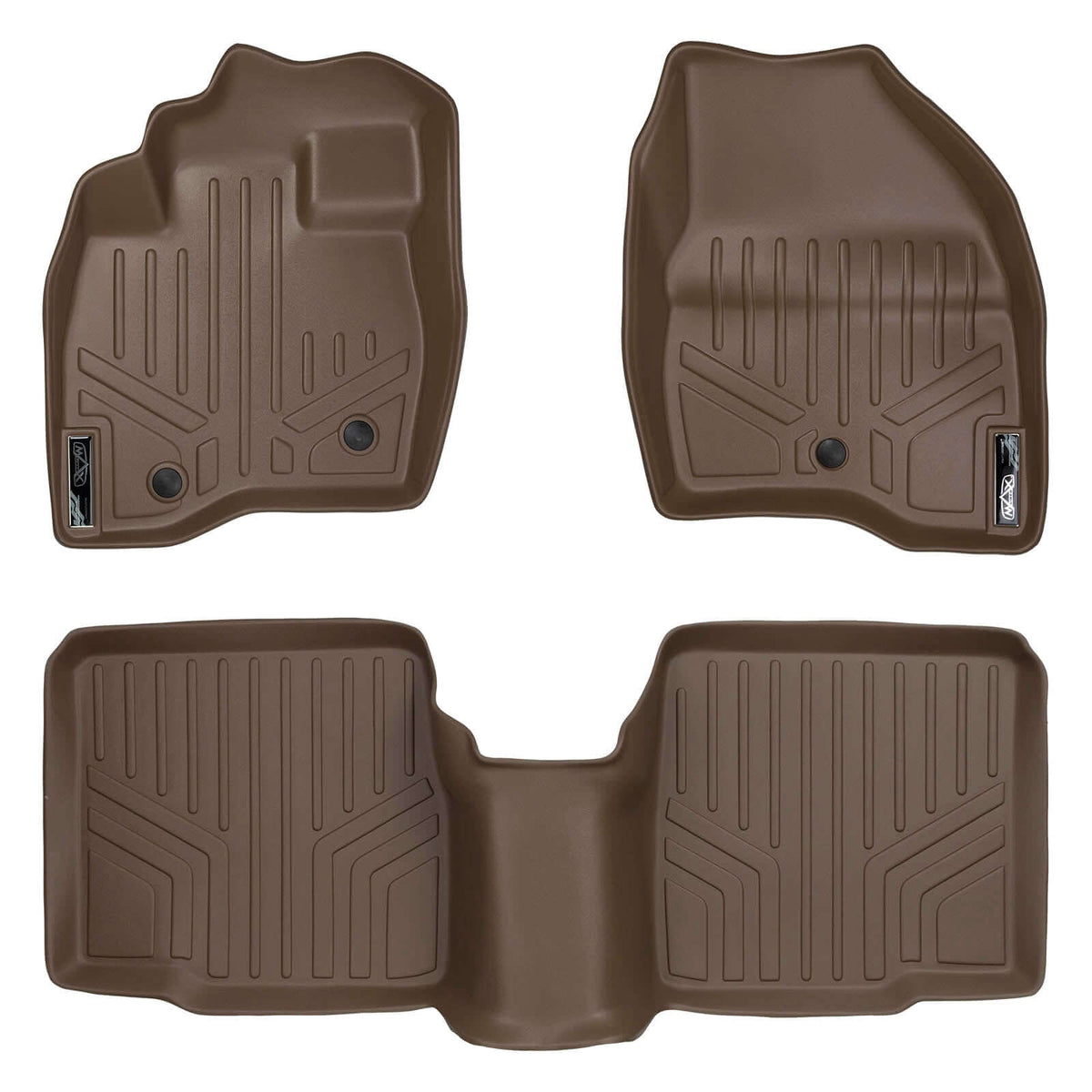 SMARTLINER Custom Fit Floor Liners For 2017-2019 Ford Explorer without 2nd Row Center Console