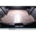 SMARTLINER Custom Fit Floor Liners For 2017-2019 Ford Explorer without 2nd Row Center Console