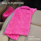 WASH&WHIPS Edgeless Microfiber Coral Fleece with Ultrasonic Edge