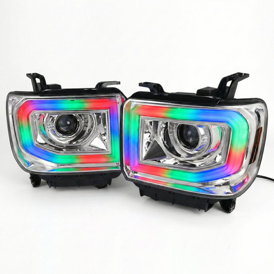 NTXGlow RGB headlights (14 - 19 GMC Sierra 1500 / 2500 / 3500)