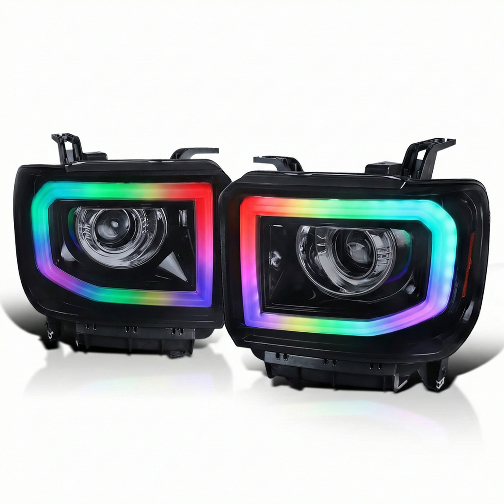 NTXGlow RGB headlights (14 - 19 GMC Sierra 1500 / 2500 / 3500)