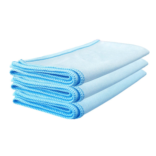 WASH&WHIPS Wipe Once Microfiber Glass Cleaning Cloth Pro - 3 Pack