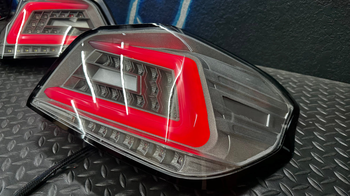 NTXGlow Clear Color Shifting Spec D Tail Lights (2015-2021 Subaru WRX)