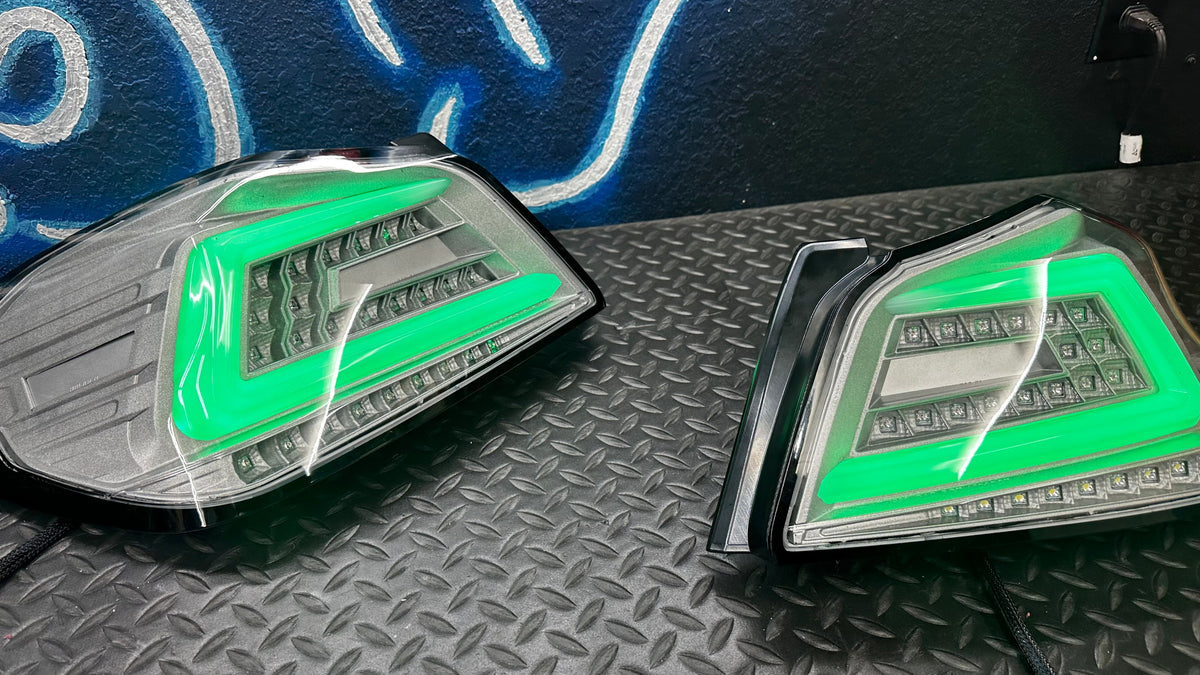 NTXGlow Clear Color Shifting Spec D Tail Lights (2015-2021 Subaru WRX)