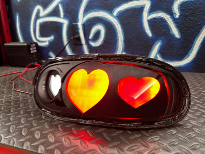 NTXGlow Diffused Heart Tail Lights (1990-1997 Na Mazda Miata)