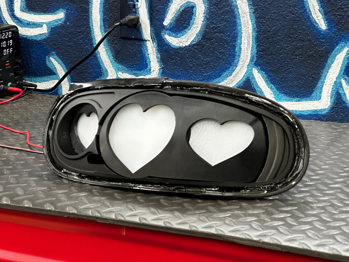NTXGlow Diffused Heart Tail Lights (1990-1997 Na Mazda Miata)