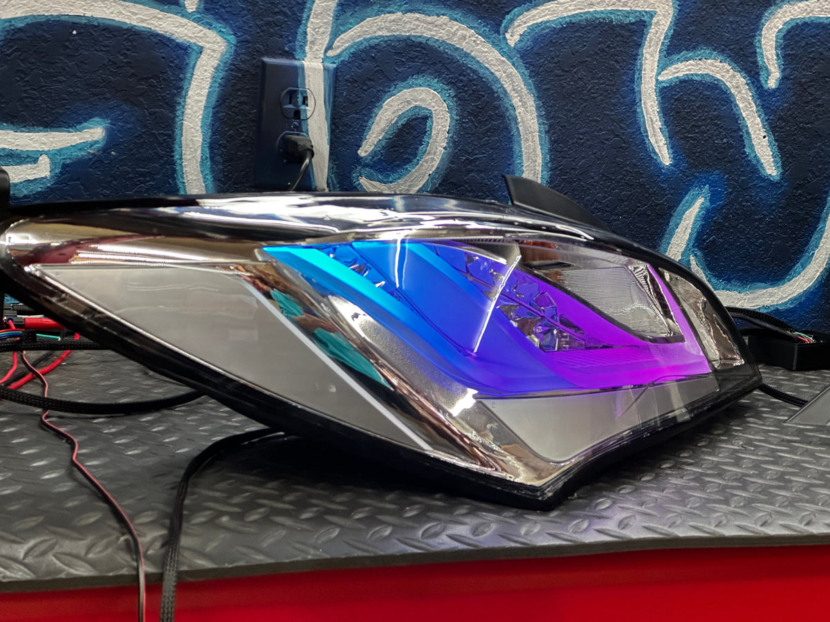 NTXGLOW clear RGB tail lights (10 - 16 hyundai genesis coupe) - eagle eyes
