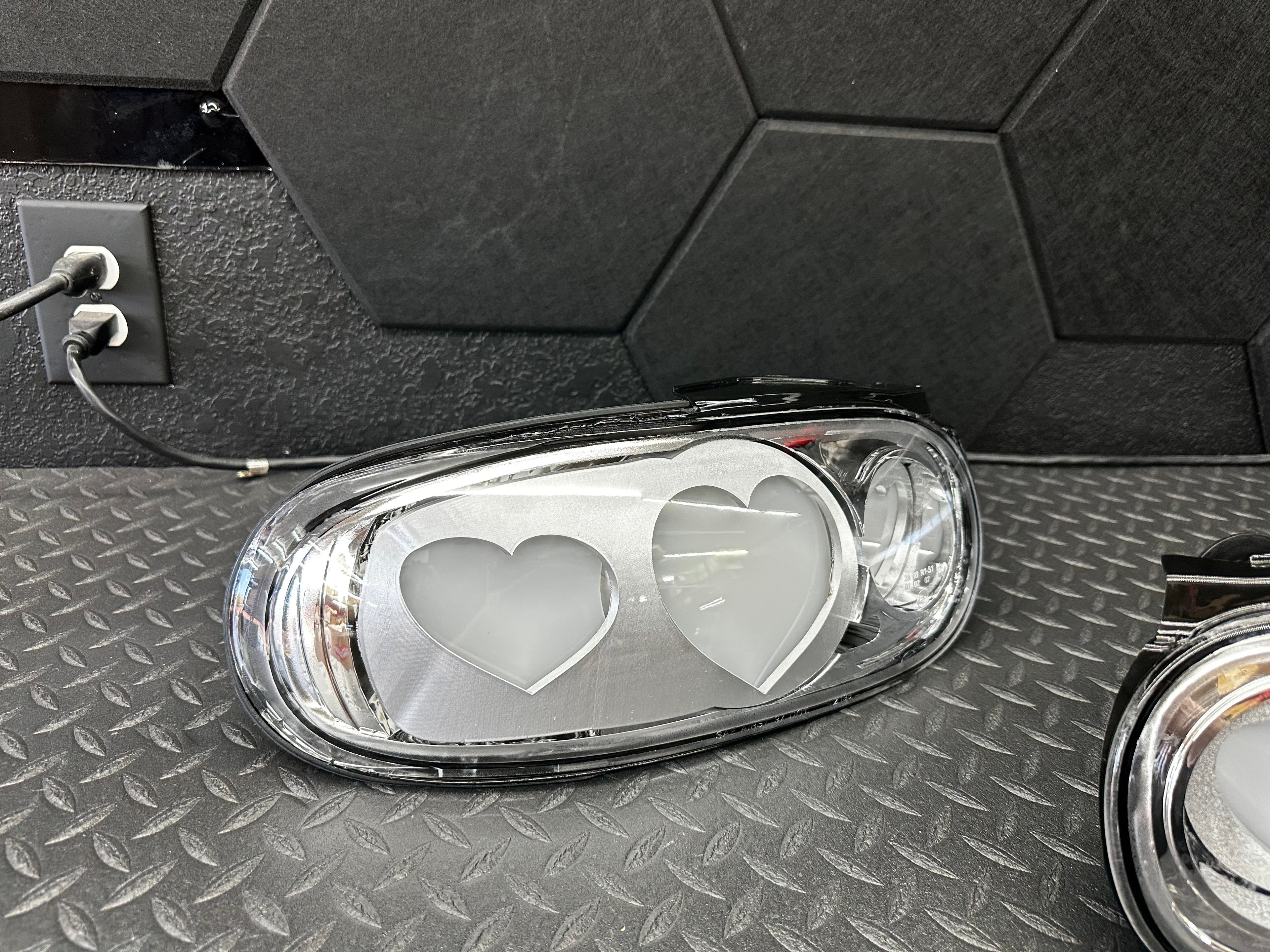 NTXGlow CLEAR Diffused Heart Tail Lights (1990-1997 Na Mazda Miata)