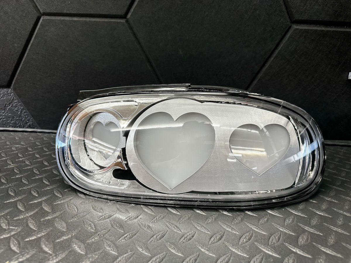 NTXGlow CLEAR Diffused Heart Tail Lights (1990-1997 Na Mazda Miata)