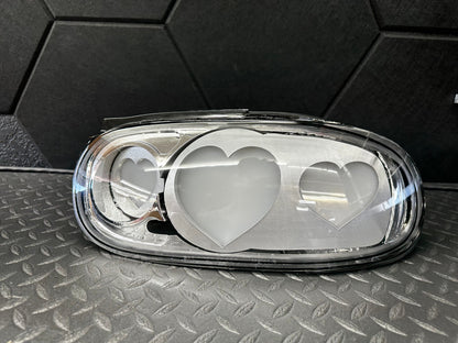 NTXGlow CLEAR Diffused Heart Tail Lights (1990-1997 Na Mazda Miata)