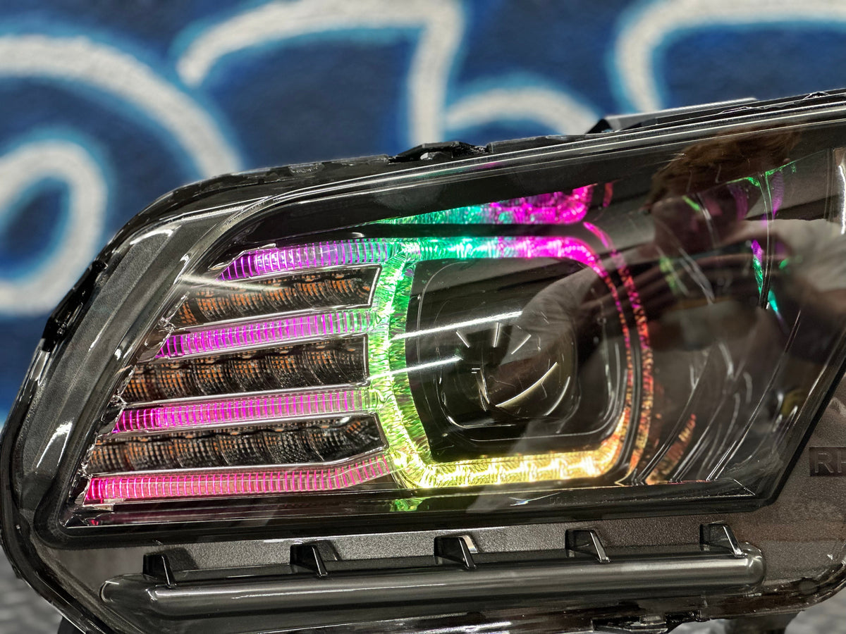 NTXGlow RGB Morimoto Xb Headlights (2010-2012 Ford Mustang)