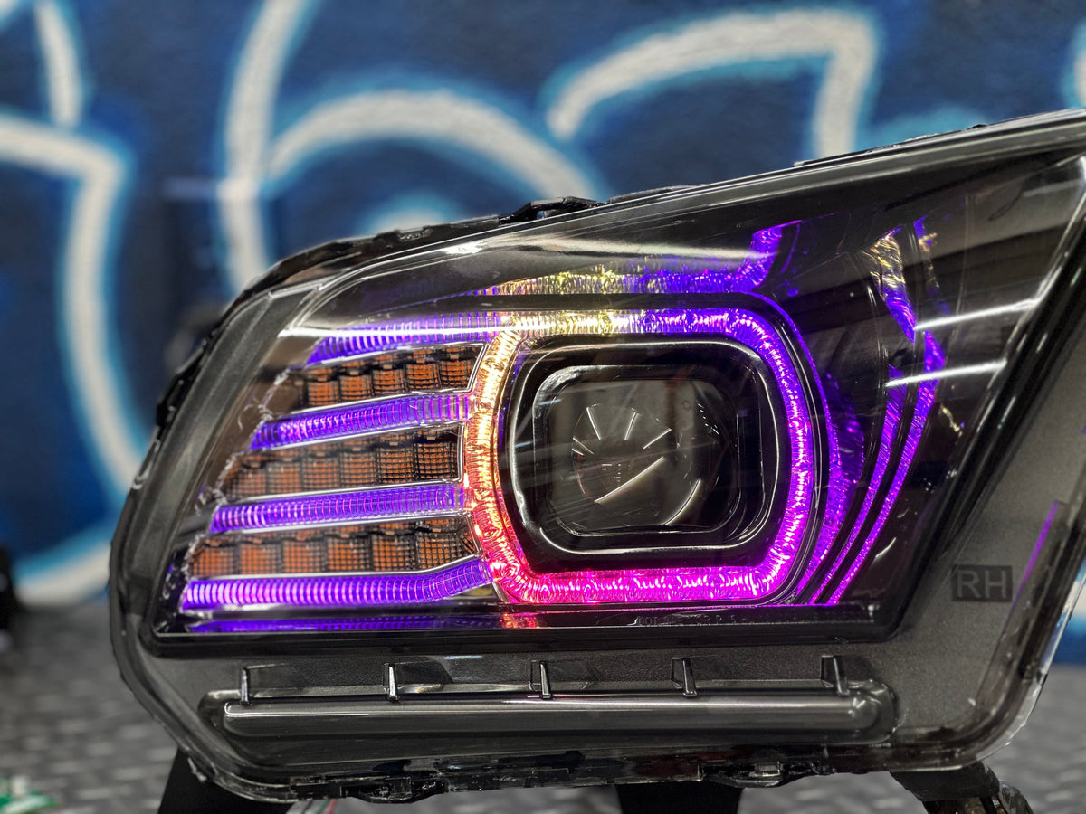 NTXGlow RGB Morimoto Xb Headlights (2010-2012 Ford Mustang)