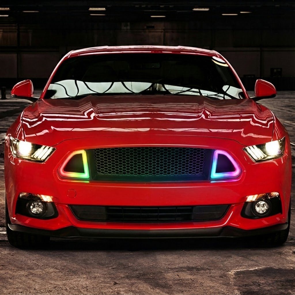 NTXGLOW RGB led grill (2015 - 2017 Ford Mustang)