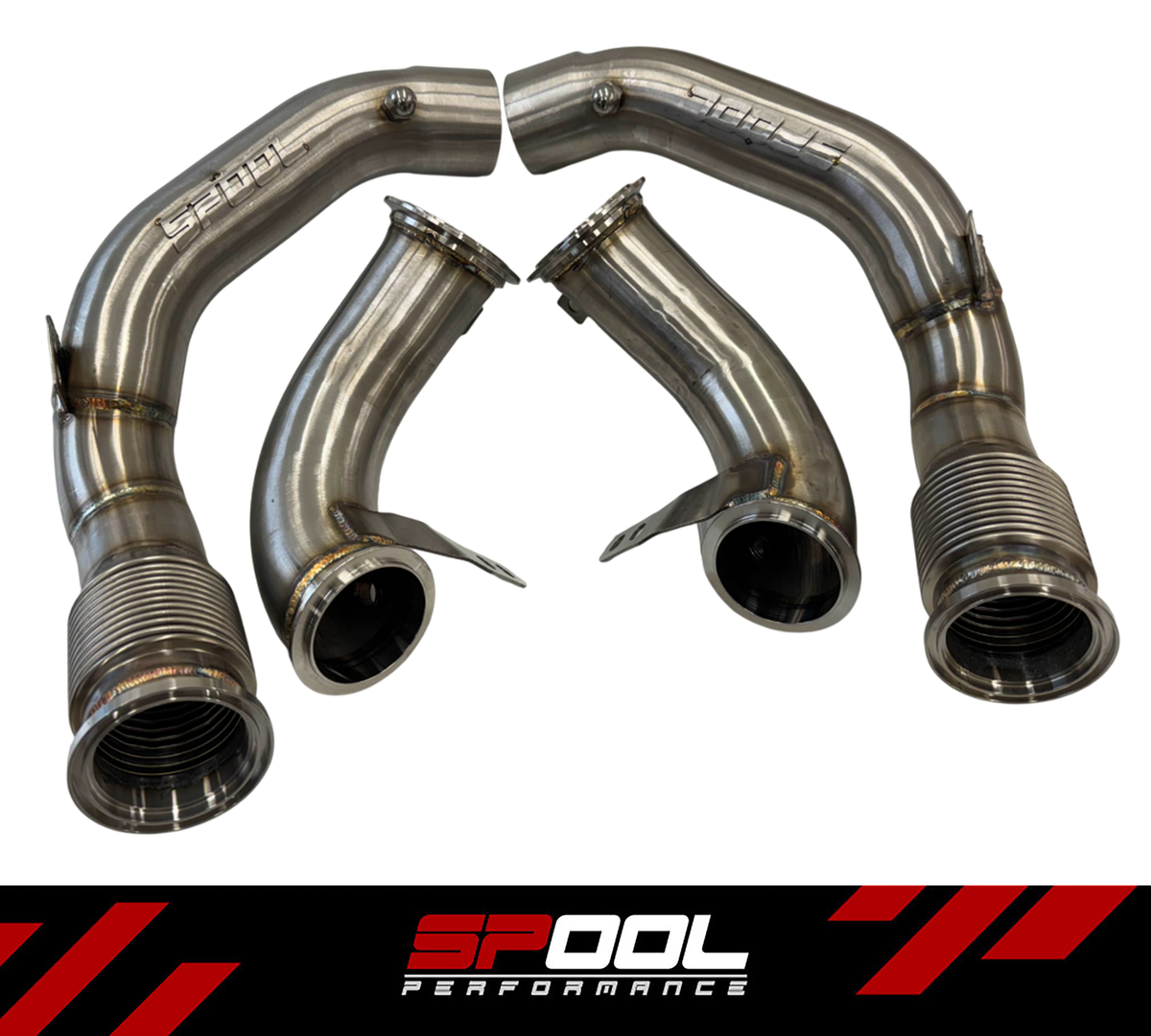 F91/F92/F93 M8 Stainless Steel Downpipe Upgrade [Race Downpipes]