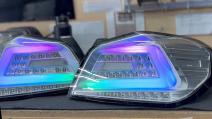 NTXGlow Clear Color Shifting Spec D Tail Lights (2015-2021 Subaru WRX)