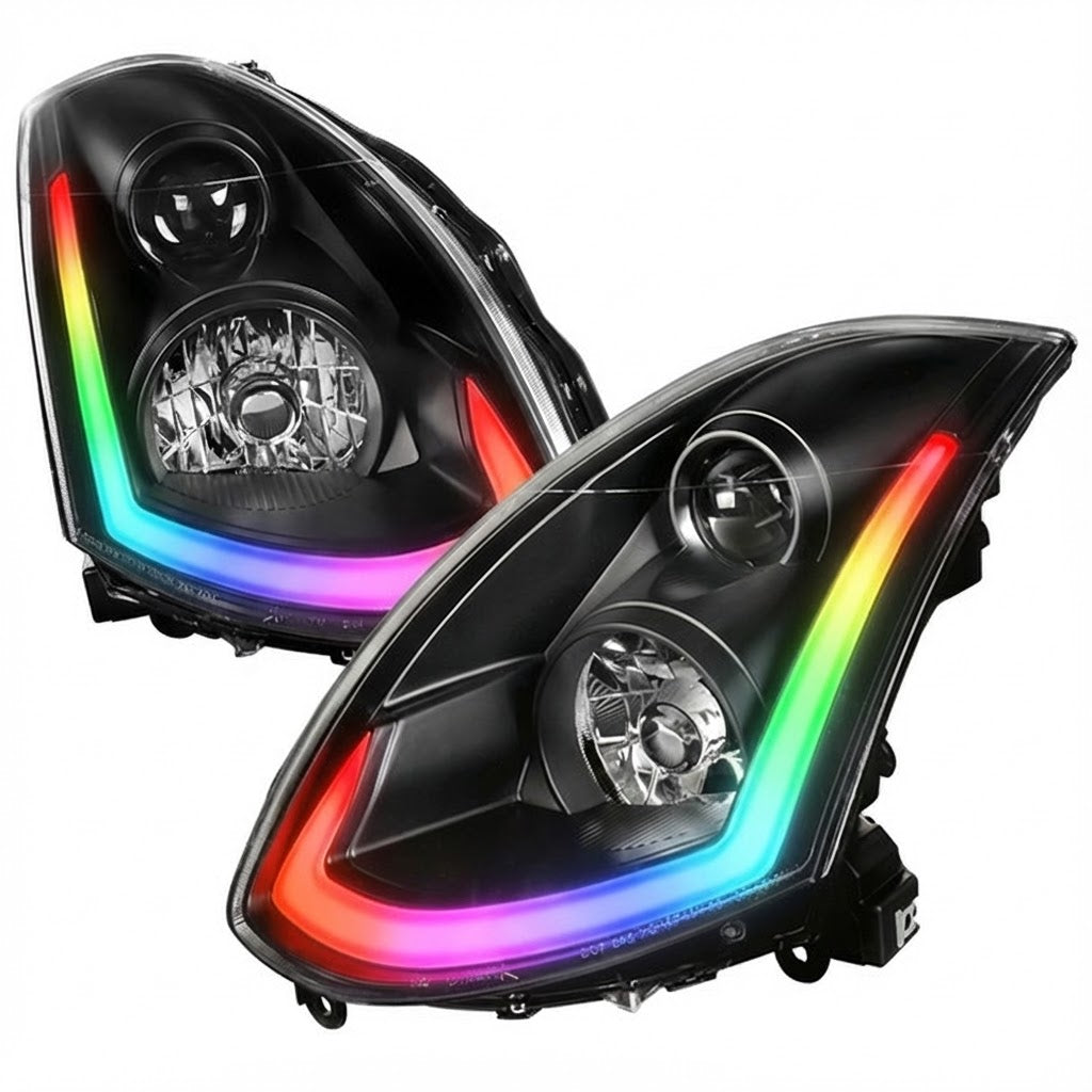 NTXGLOW RGB headlights (2003 - 2007 Infiniti G35 coupe)