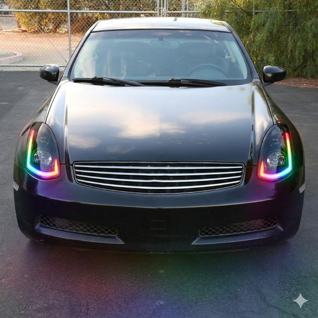 NTXGLOW RGB headlights (2003 - 2007 Infiniti G35 coupe)