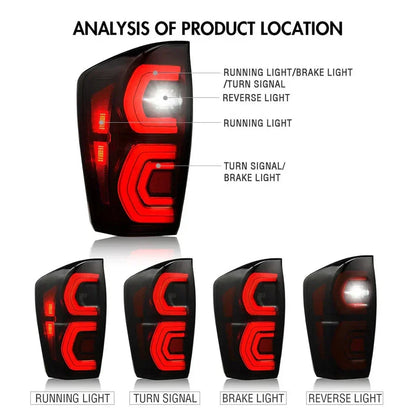 NTXGlow LED Tail Lights (2016-2019 Toyota Tacoma)
