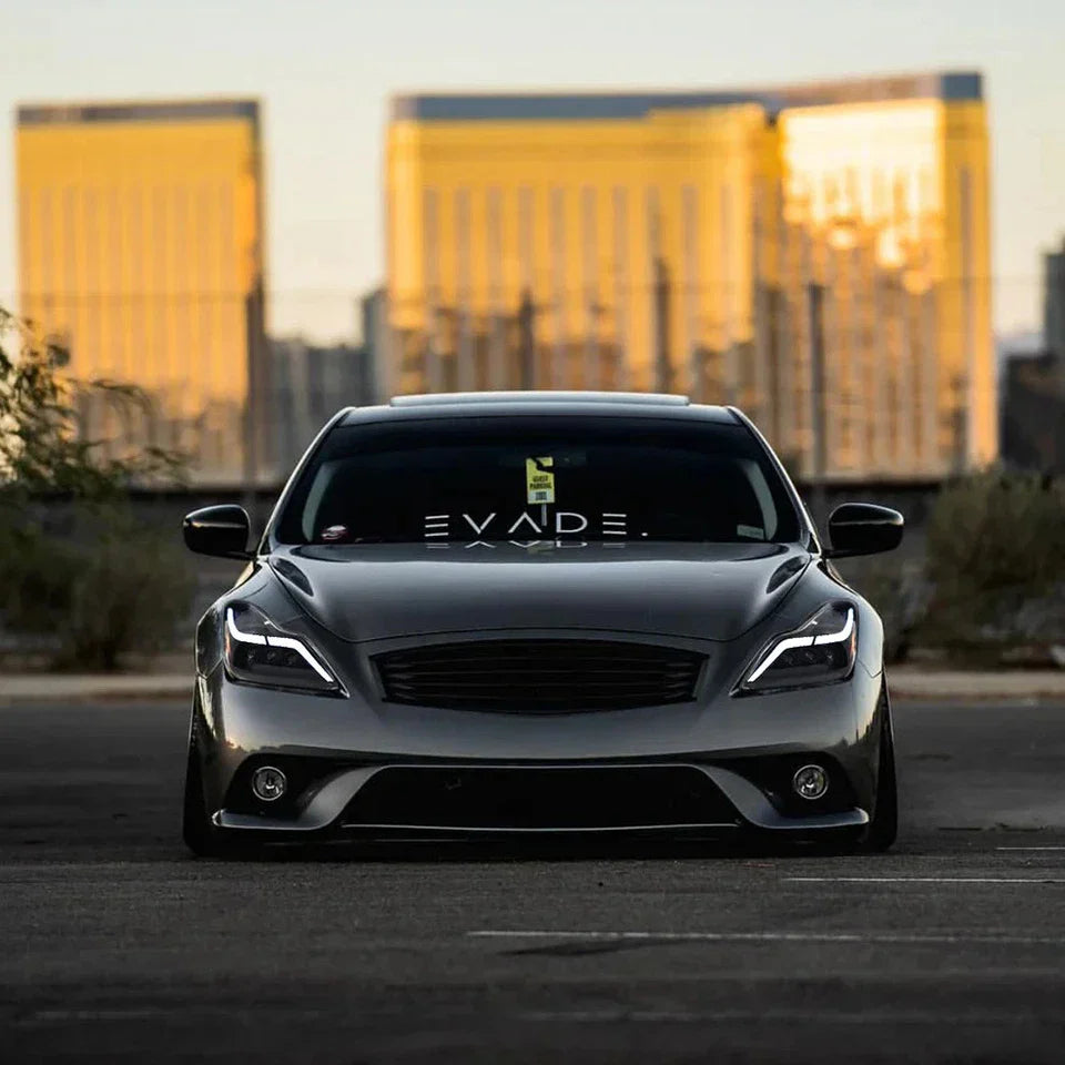 NTXGlow LED Tube Projector Headlights (2008-2015 Infiniti G37 & Q60 Coupe)