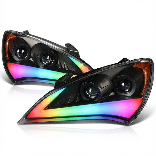 NTXGLOW RGB headlights (2009 - 2010 hyundai genesis coupe bk1)