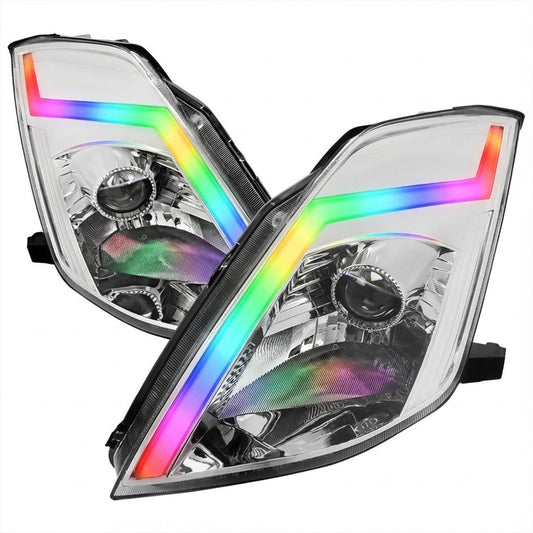 NTXGLOW RGB headlights (2003 - 2005 350z projector headlights)