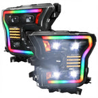 NTXGLOW RGB LED headlights (2015 - 2017 Ford F150)