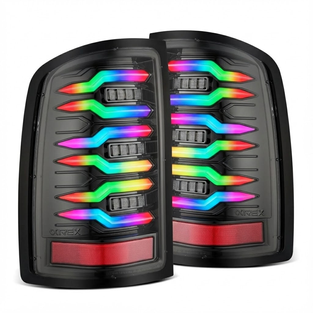NTXGLOW RGB tail lights (2007 - 2013 GMC Sierra)